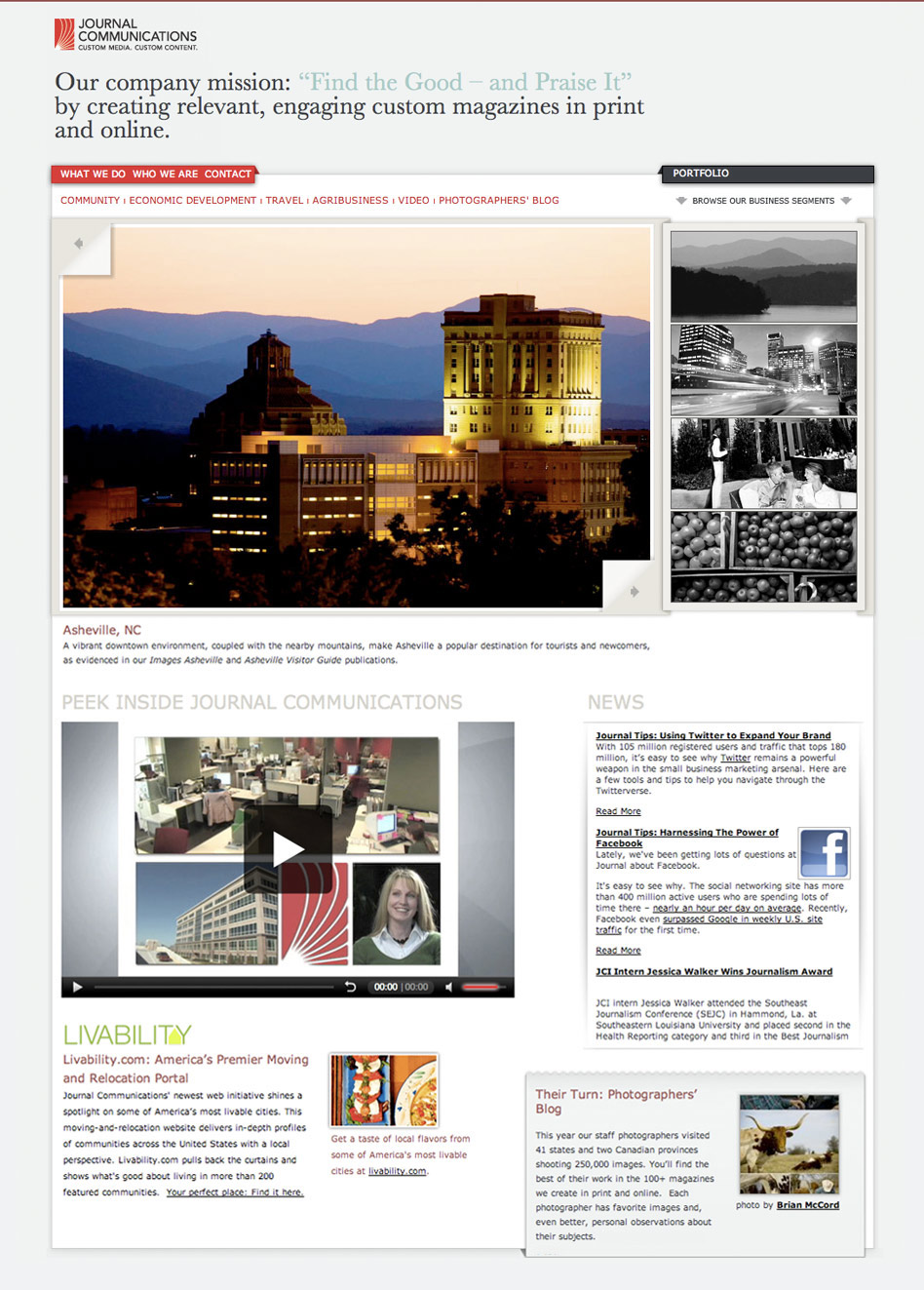 Art direction and web design for a a media firm's Drupal website